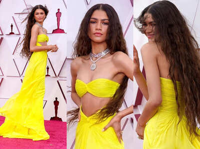 Zendaya's amazing hair moment at Oscars