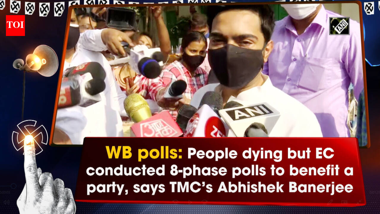 WB polls: People dying but EC conducted 8-phase polls to benefit a party, says TMC’s Abhishek Banerjee