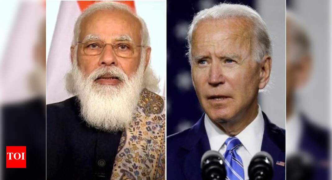 President Biden phones PM Modi to discuss Covid; US jolted into action after criticism of silence over In - Times of India