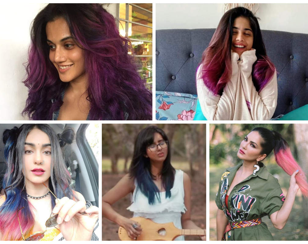 
Celebrities who have dyed their hair in bright colours
