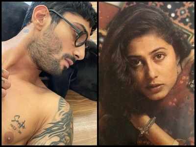 Prateik Babbar Gets Mother Smita Patils Name Tattooed On His Heart See  Trending Pic