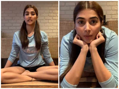 Pooja Hegde holds a virtual pranayama session with yoga guru