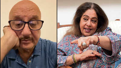 'She is in good spirits, hopefully she will come out of it' says Anupam Kher as he updates about wife Kirron Kher's health