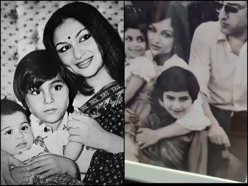 Saif Ali Khan's Sister: Saba Ali Khan's shares unseen throwback family ...