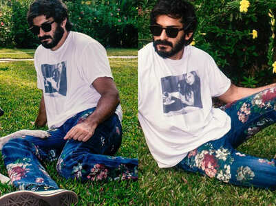 Harsh Varrdhan Kapoor rocks floral denims