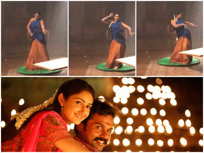 Sayyeshaa reveals impromptu dance in Karthi's Kadaikutty Singam