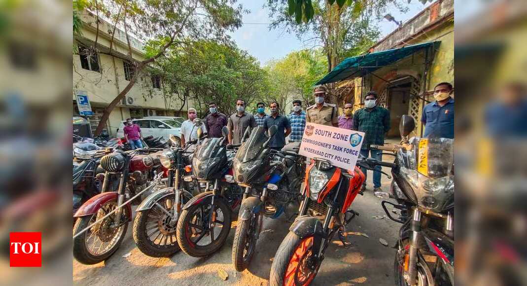 Hyderabad Gang of vehicle lifters busted, 10 bikes worth Rs 15 lakh