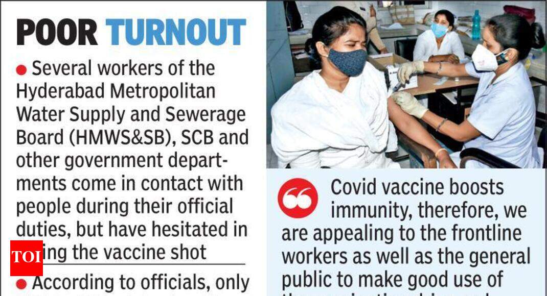 Frontline Workers Still Show Vaccine Hesitancy Hyderabad News Times Of India