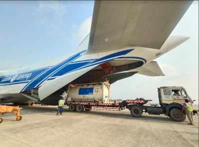 Medical oxygen containers reach Kolkata from China