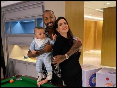 Natasa Stankovic shares Hardik Pandya's father-son moment with Agastya ...