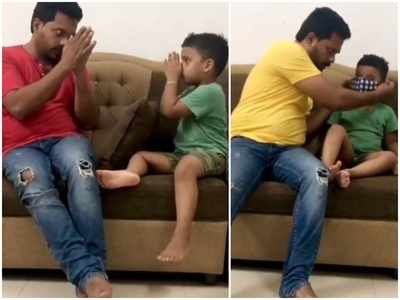 Jishin Mohan and son Jian raise awareness on COVID-19 with a funny video