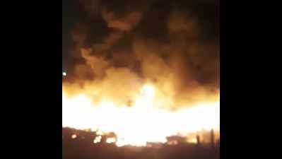 Noida: Massive fire breaks out at Barola slum cluster in Sector 49