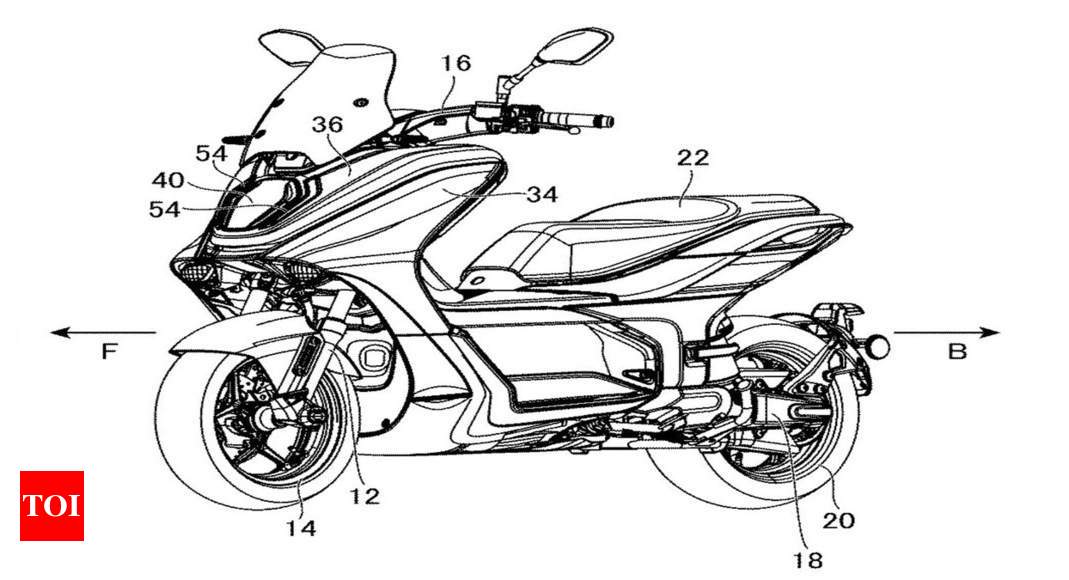 Yamaha electric scooter: Yamaha E01 electric scooter takes shape, patent filed | – Times of India