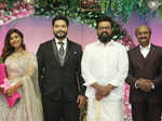 Inside pictures from actor MS Bhaskar's daughter's wedding reception