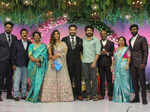 Inside pictures from actor MS Bhaskar's daughter's wedding reception