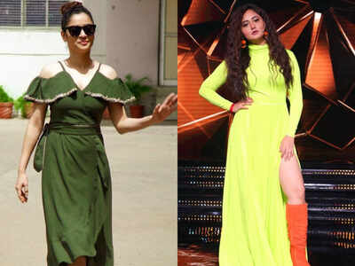 ankita lokhande green dress Ankita Lokhande Elegant Green Outfit Look