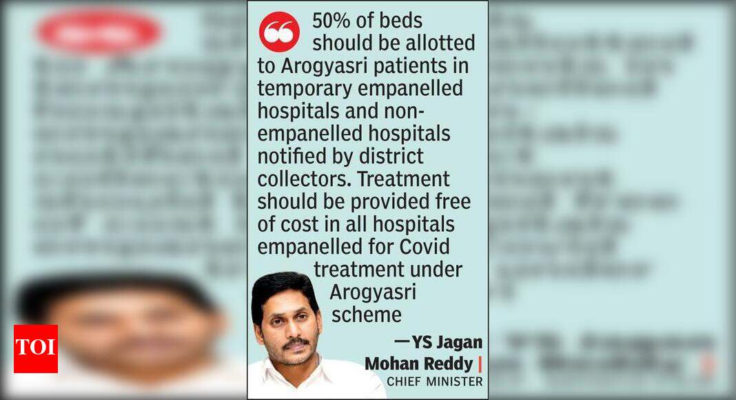 Increase Covid bed strength in hospitals Jagan tells officials