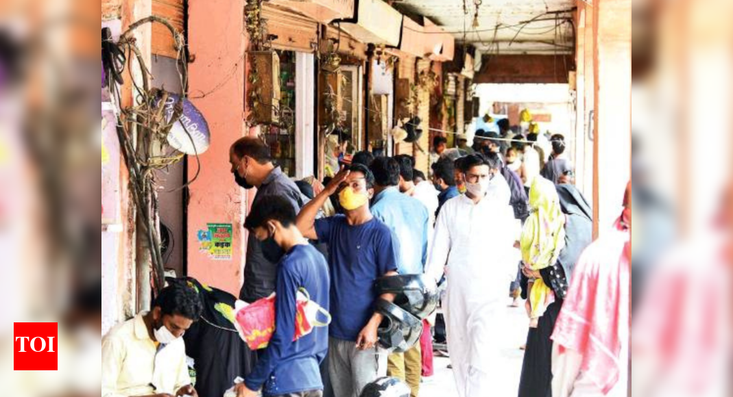 Mad scramble in Jaipur markets ahead of lockdown Jaipur News Times