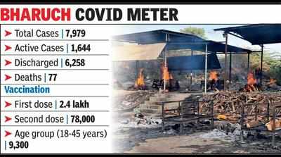 100 cremated in Bharuch’s Covid crematorium in 2 days