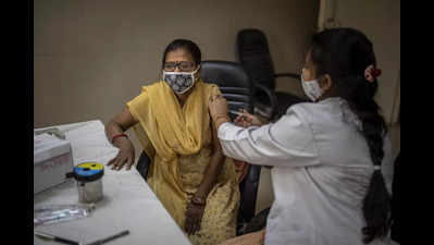 Covid vaccination in Noida: Many in 45+ age group with booked slots turned away