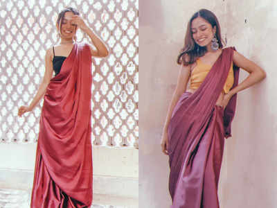 5 chic ways to drape a sari - Times of India