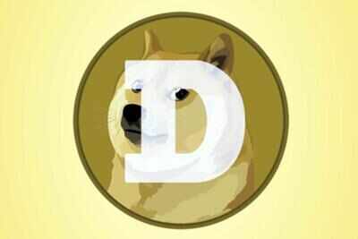 This mobile phone app screen shot shows the logo for Dogecoin, in New York, Tuesday, April 20, 2021. (AP Photo)