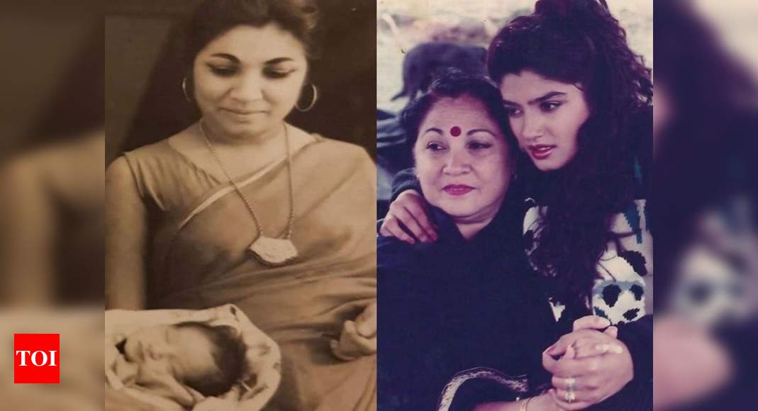 Post: Raveena wishes her mother on b'day