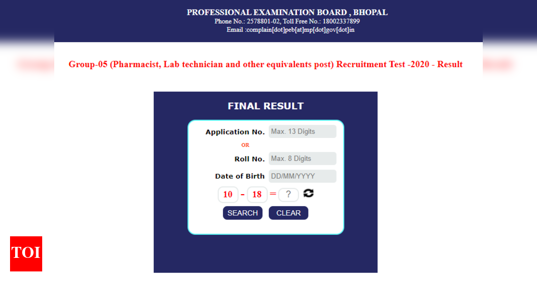 MPPEB Group 5 Result declared at peb.mp.gov.in, here's direct link ...
