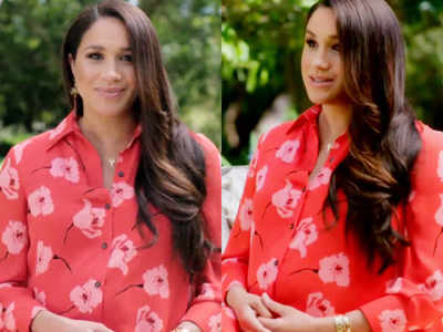 Meghan Markle's shirt dress is perfect for a heavily pregnant woman