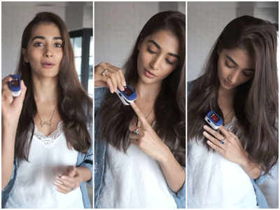 Pooja Hegde teaches how to use a Pulse Oximeter