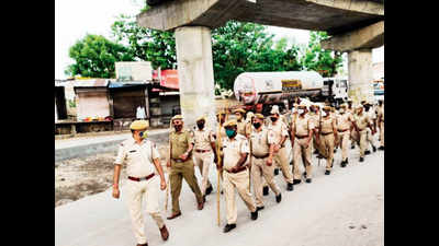 Infection rate 35% in Jaisalmer, police flag march in villages
