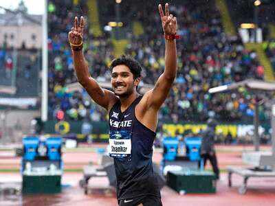 Tejaswin Shankar. (Photo by Jamie Schwaberow/NCAA Photos via Getty Images)