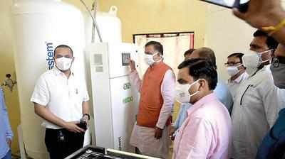 Min Satish Mahana inaugurates oxygen plant at UHM hospital