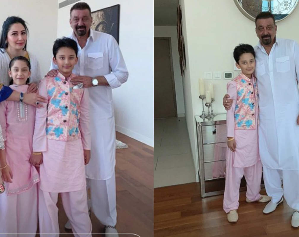 
Sanjay Dutt and Maanayata Dutt celebrated Eid with their twins Shahraan and Iqra in Dubai
