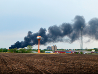 Fiery train derailment prompts evacuation of small Iowa town