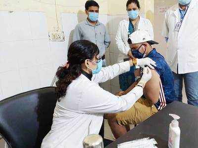 Indian cricketer Karn Sharma receives first dose of COVID-19 vaccine