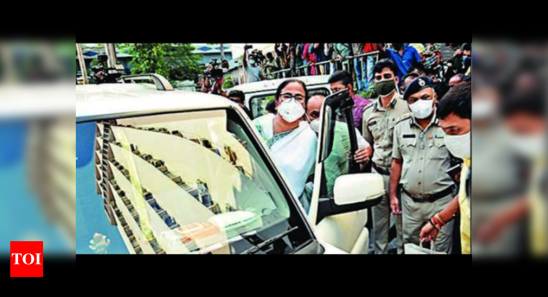 Arrest me too, dares Didi as she camps at CBI HQ for 6 hrs