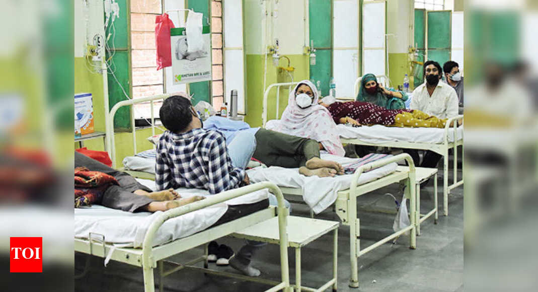 Jaipur Active Covid cases dip but hospitals still full with patients