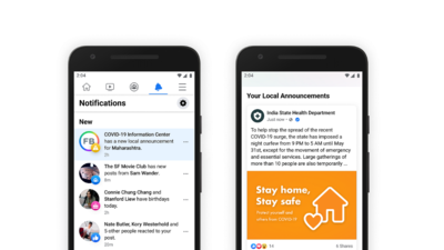 Facebook expands Covid-19 Announcement tool to India to share essential and timely pandemic updates
