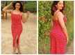 
Nehha Pendse looks pretty as she strikes a pose in this stunning slit dress

