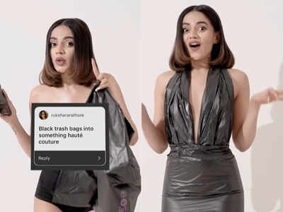 Influencer calling her garbage bag dress 'haute couture' irks netizens ​​