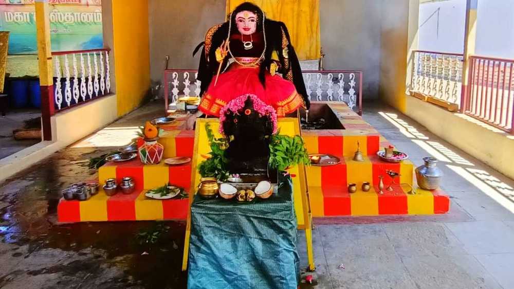 Temple for ‘Corona Devi’ near Coimbatore