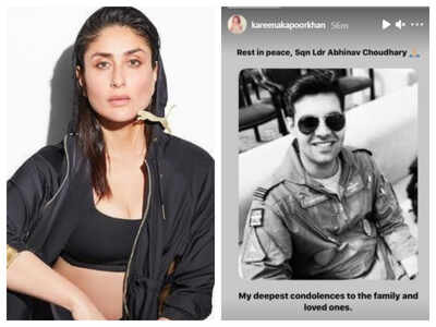 From Kareena Kapoor Khan to Mira Rajput, Bollywood celebs mourn IAF pilot Abhinav Choudhary's death in MiG-21 jet crash