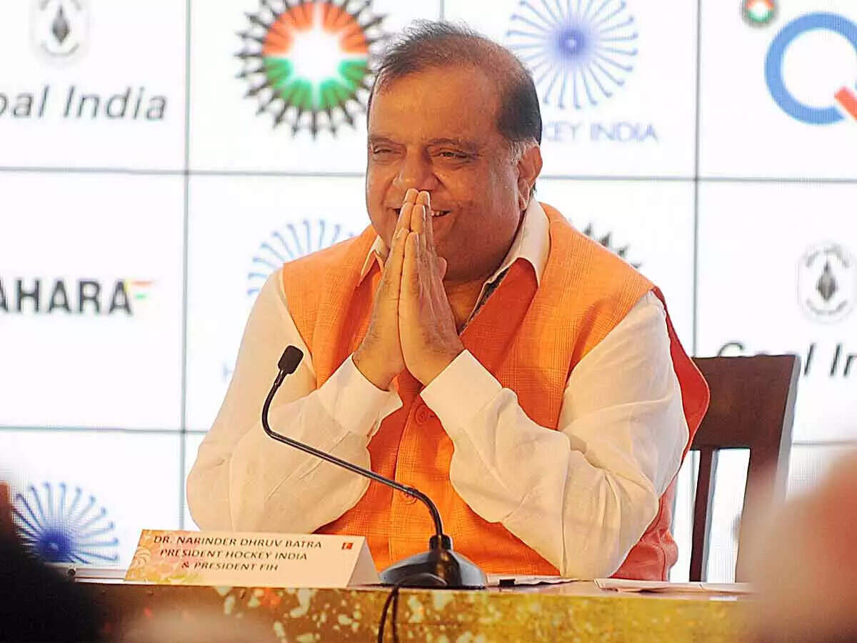 Narinder Batra Re-Elected As Fih President For A Second Term | Hockey News  - Times Of India