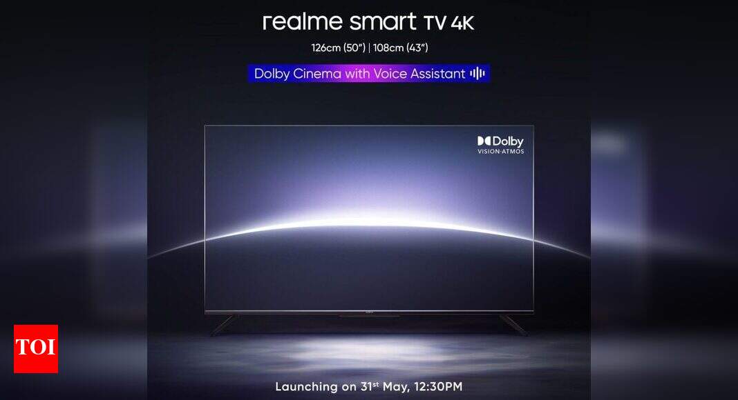 Realme Smart TV 4K 50-inch and 43-inch to launch in India on 31 May