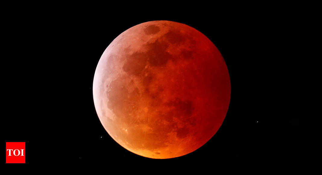 Lunar eclipse 2021 in India Super blood moon lunar eclipse in India on