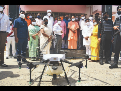 Uttar Pradesh: Drones to keep vigil on Ganga pollution, containment zones