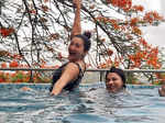 These glamorous pictures of Gauahar Khan enjoying pool time with bestie go viral