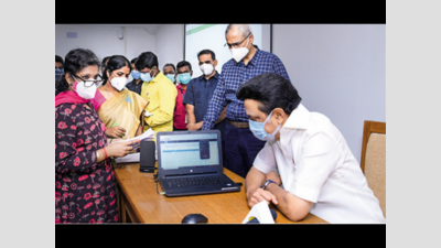 Tamil Nadu CM M K Stalin speaks to beneficiaries of grievance scheme