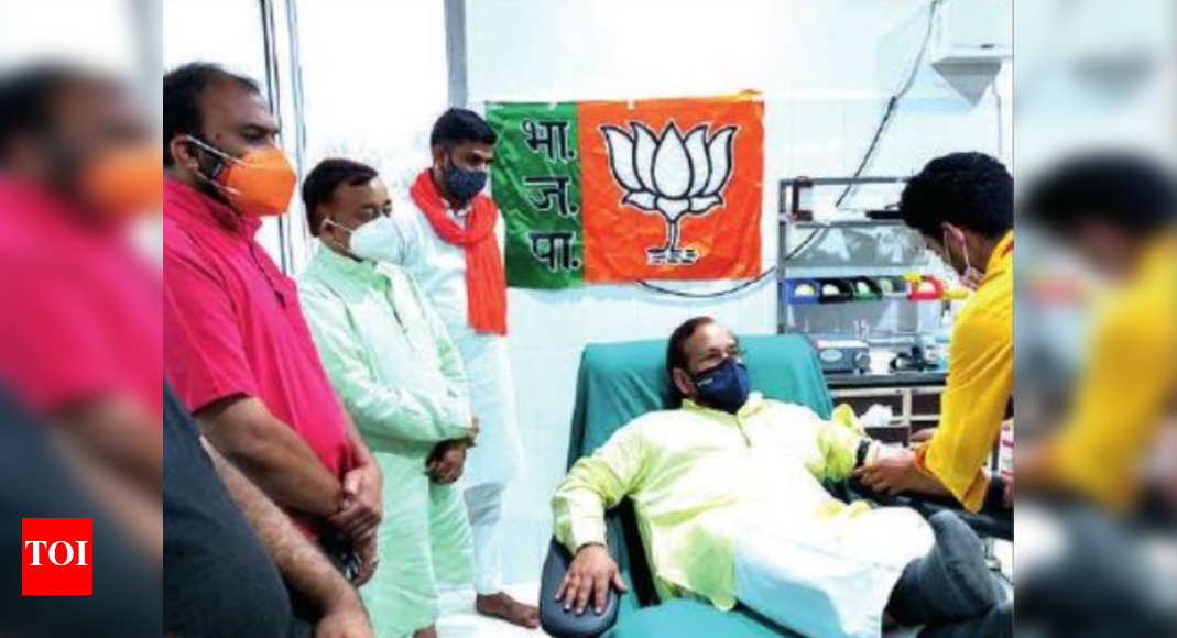 Uttar Pradesh Blood donation camps held to mark 7 years of Narendra